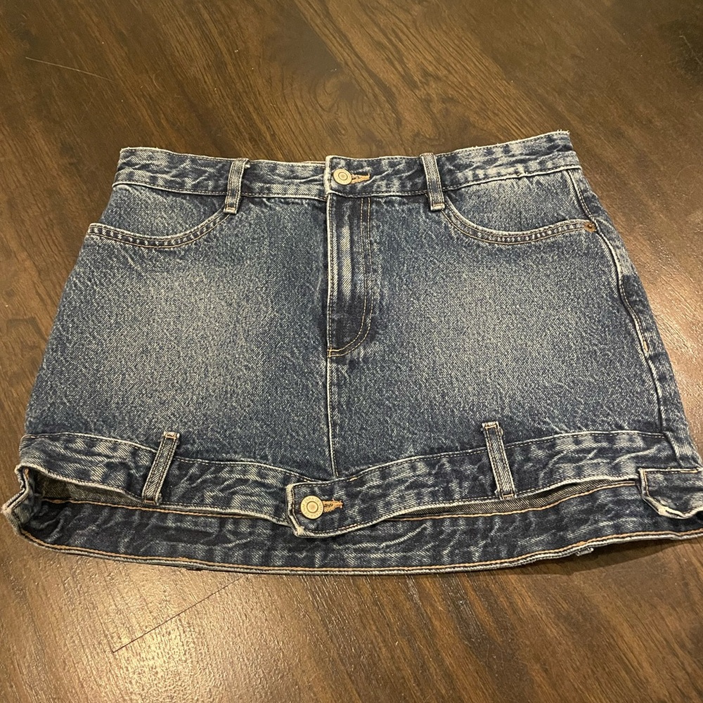 Zara denim mini skirt